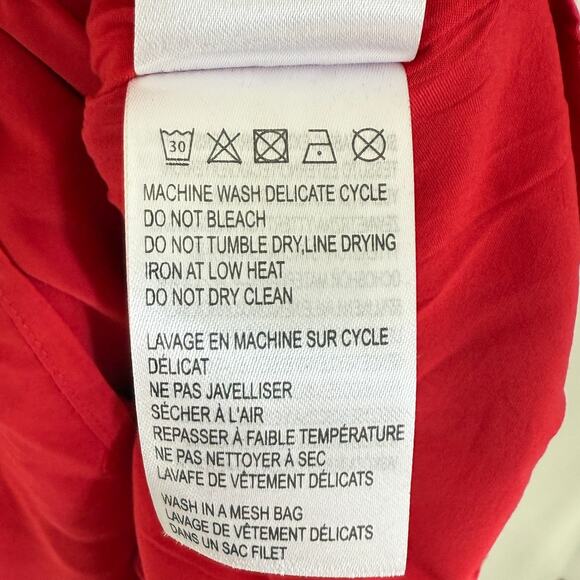 NWT FARM Rio Cutout Flower Midi Dress in Red Small - Picture 11 of 15